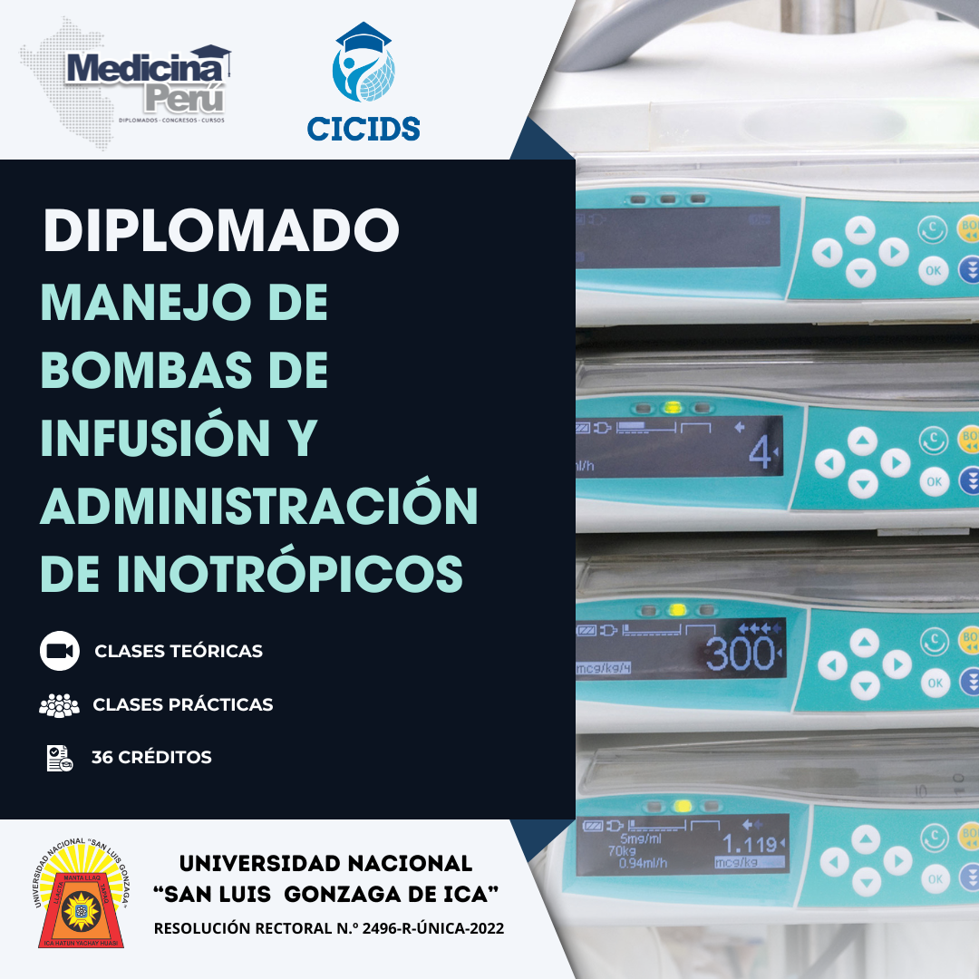 MANEJO DE BOMBAS DE INFUSIÓN Y ADMINISTRACIÓN DE INOTRÓPICOS